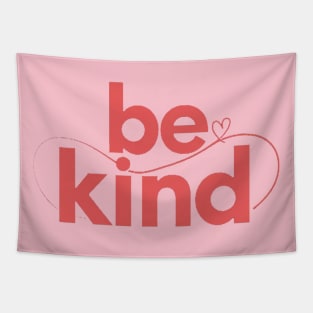 Be Kind Script A Positive Text Of Kindness - Cute Heart Tapestry