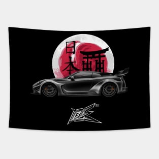 nissan gtr r35 lbwk matte black Tapestry