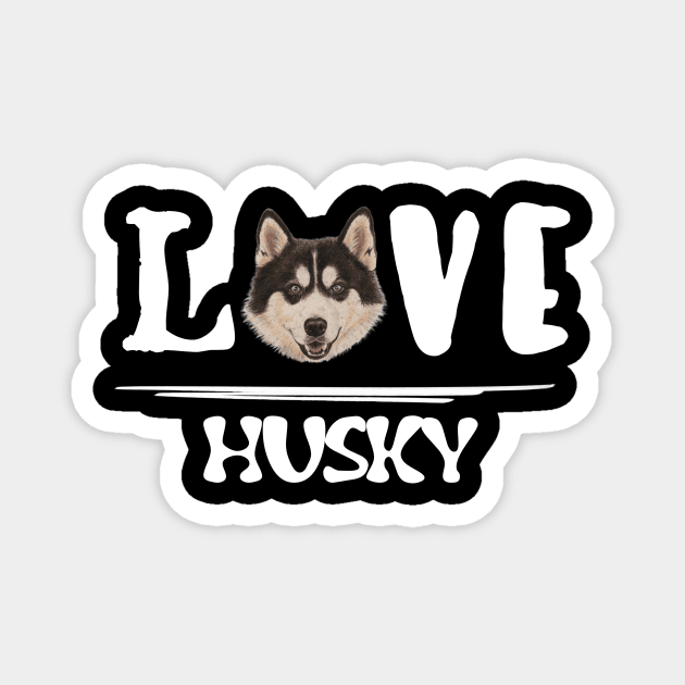 Husky Magnet by TshirtMA
