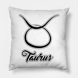 Taurus Zodiac Design Pillow