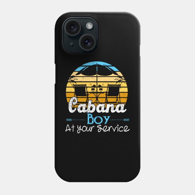 CABANA BOY AT YOUR SERVICE | POOL PARTY BOY BARTENDER FUNNY Phone Case by The Design Catalyst