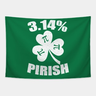 Pi Day St. Patrick's 3.14 Irish Funny Pirish Math Teacher Tapestry