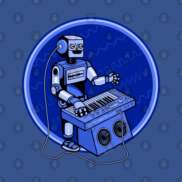 Synth Musician Robot playing Synthesizer by Mewzeek_T