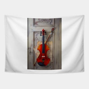 Italian Baroque Violin And Sheet Music Tapestry