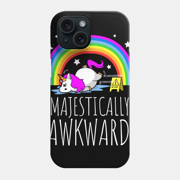 Majestically Awkward Unicorn for the Socially Awkward Phone Case by NerdShizzle