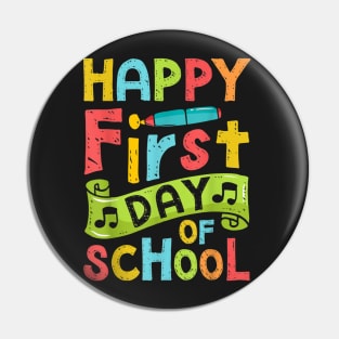 Happy First Day Of Schoo Men Women Teachers Students1 Pin