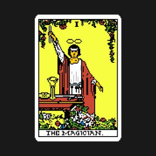 Pixel Tarot Card - The Magician T-Shirt