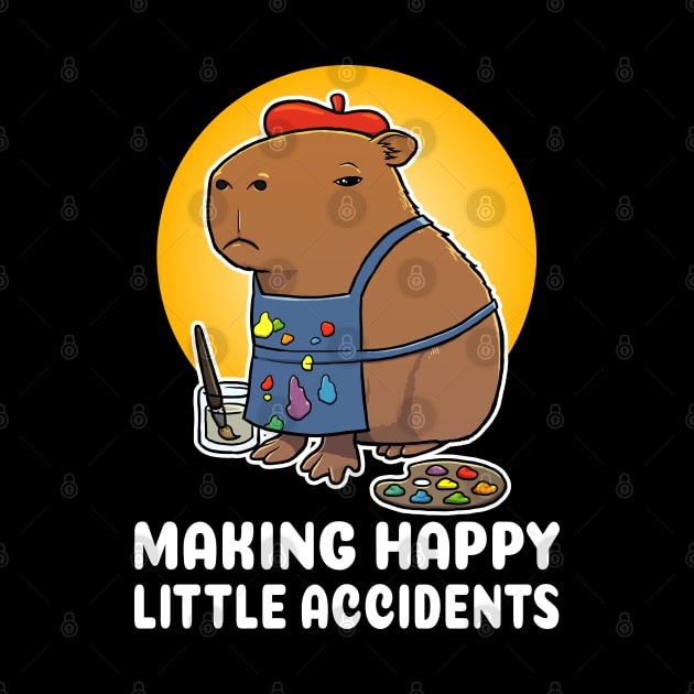 Making happy little accidents Capybara Artist Painter Costume by capydays