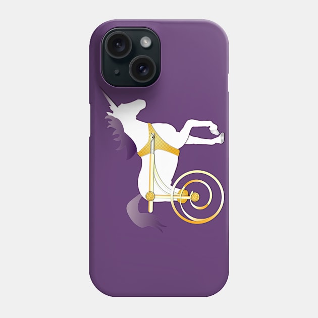 Unicorn On Wheels Phone Case by RollingMort91