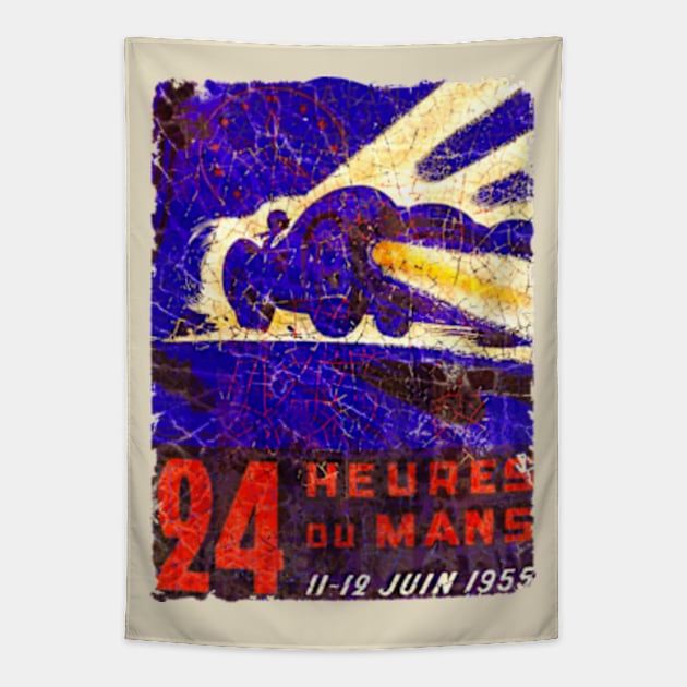 24 Heure du Mans Tapestry by Midcenturydave