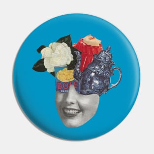 Portrait fruit tea Pin