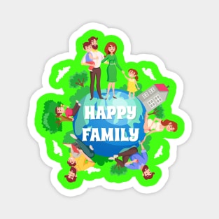 Happy Family Magnet