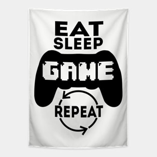 Eat Sleep Game Repeat Tapestry