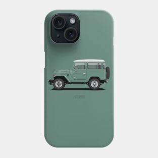 Land Cruiser FJ40 HardTop Green Phone Case