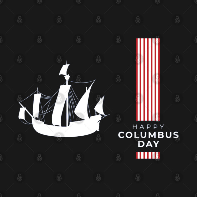 Discover Columbus Day American Flag Abstract - American Flag - T-Shirt