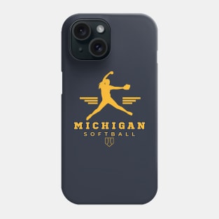 Michigan Wolverines Softball Phone Case