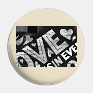 Black and white tee Pin