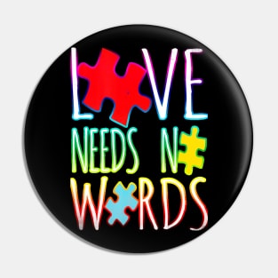 Autism Awareness T-ShirtAutism Love Needs No Words Shirt Autism Awareness T-Shirt_by Gregory Pin