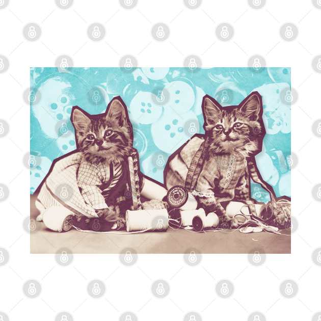 Vintage Cats - Mischief Makers by Studio Marimo