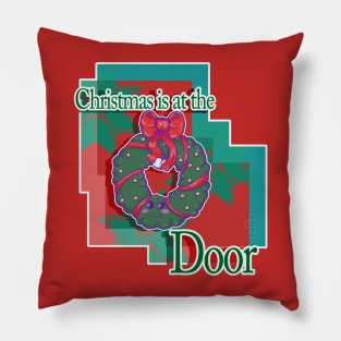 Christmas At The Door Pillow