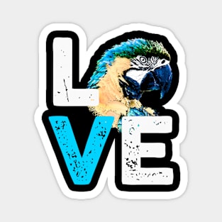 Macaw Parrot Love Funny Magnet