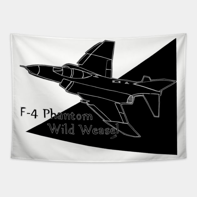 F4 Phantom Wild Weasel Tapestry by Joseph Baker