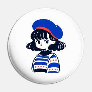 Kawaii girl anime Pin