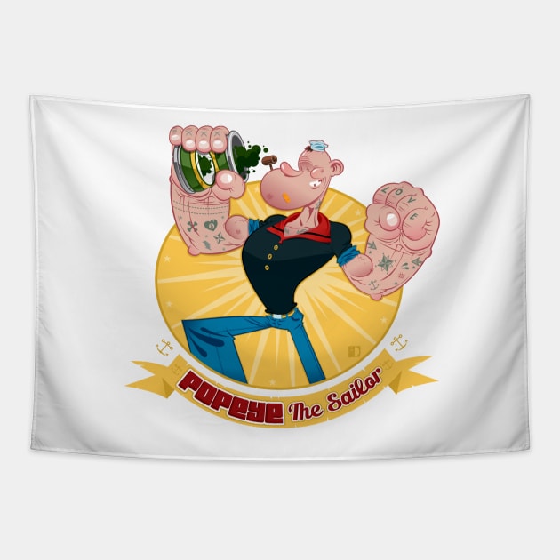 Popeye Tapestry by spundman