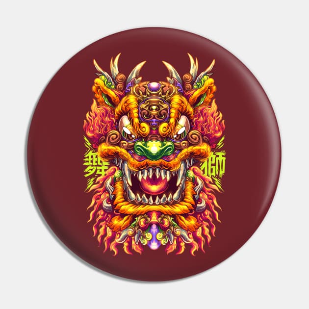 Lion Dance Pin by GRVS Studio