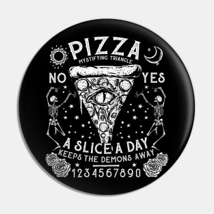 Pizza Mystifying Triangle - Gothic Ouija Witch Halloween Pin