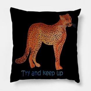 Cheetah - Try and Keep Up Pillow
