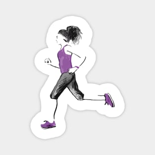 Running woman Magnet