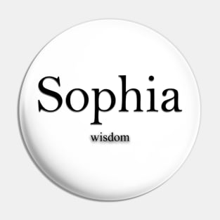 Sophia Name meaning Pin