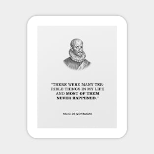 De Montaigne Mental Health Quote Magnet