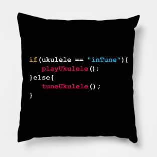 Tune Your Uke Funny Coding Pillow