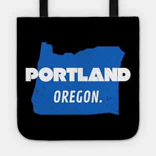 Portland Oregon State Map USA Pride Tote