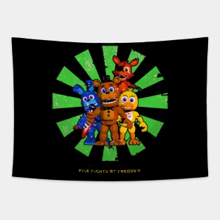 Five Nights At Freddy's Retro Japanese Tapestry