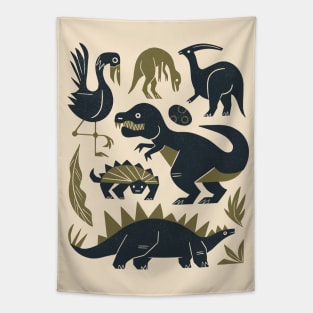 Jurassic Friends (Light) Tapestry