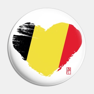 I love my country. I love Belgium. I am a patriot. In my heart, there is always the flag of Belgium. Pin