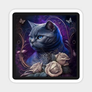 Mysterious Beauty British Shorthair Magnet