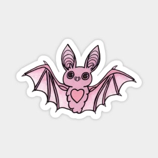 Cute Pink Bat Magnet