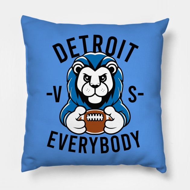 Detroit VS Everybody Pillow by mirailecs