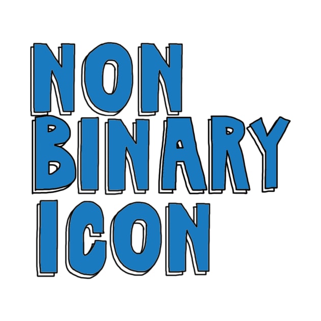 Nonbinary Icon (Blue) by The Bechdel Cast