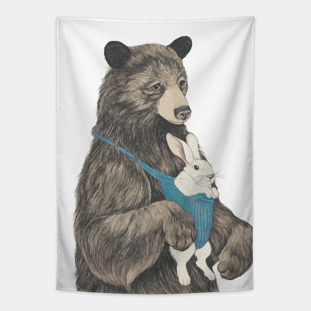 The Bear au Pair Tapestry by LauraGraves