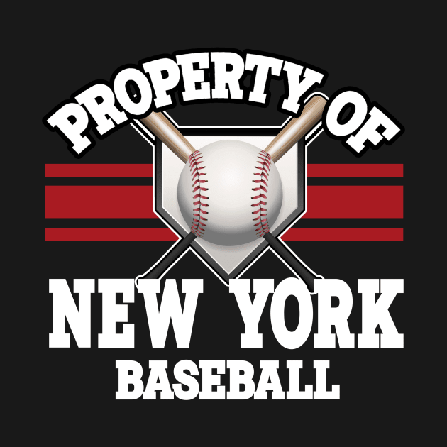 Proud Name New York Graphic Property Vintage Baseball by QuickMart