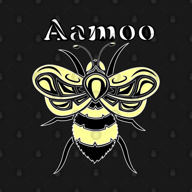 Indigenous Bee (Aamoo) by KendraHowland.Art.Scroll