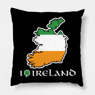 I Love Ireland T-Shirt Pillow