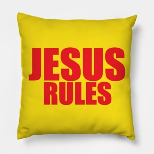 JESUS RULES Pillow