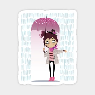 Rain Girl Magnet