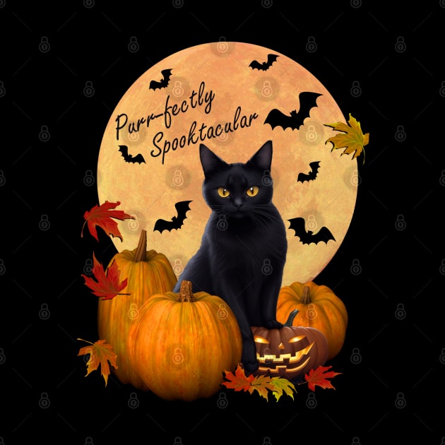 Black Cat Purr-Fectly Spooktacular Halloween by tamdevo1